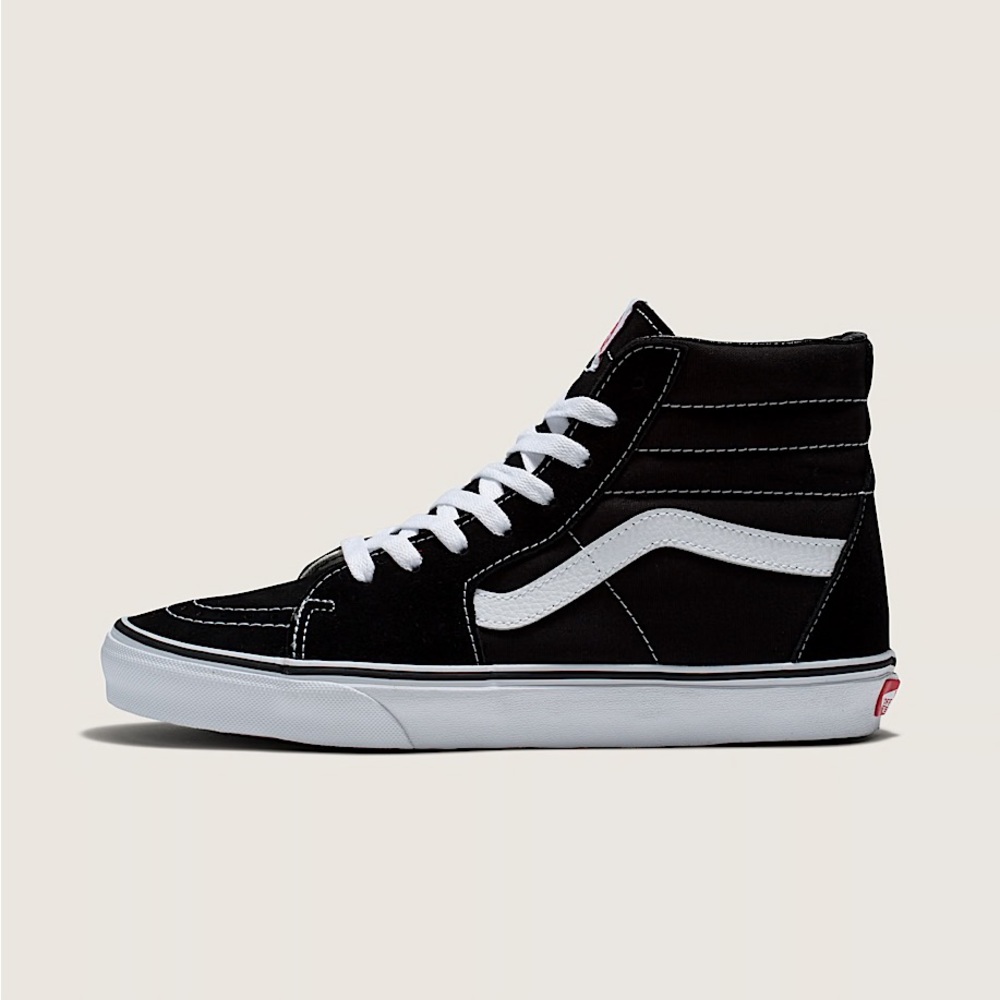 Vans Black/White Sk8-Hi Classic High-Top Sneakers